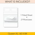 thumbnail image 5 of PRATYUX Queen XL 3-PC (1 Fitted + 2 Pillowcases) Set 1000-TC Egyptian, 12" Deep - Teal Blue, 5 of 7