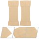 thumbnail image 2 of 1 Pair Elastic Compression Arm Sleeves Slimming Improve Shaper Sleeve Protective Upper Arms Shaper Sleeve for Fitness (Beige), 2 of 4