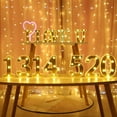 thumbnail image 4 of Letras LED doradas para decoración - Ideal para bodas, cumpleaños y propuestas románticas (sin pilas), 4 of 6