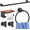 Matte Black, variant on 5 Pieces Bathroom Hardware Accessories Set Brushed Nickel, 24Inch Round Towel Racks Set for Bathroom, SUS304 Stainless Steel Towel Bar Set,Toilet Paper Holder with Shelf Wall Mounted