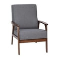 thumbnail image 2 of Flash Furniture Langston Living Room Chair, Dark Gray Faux Linen, 2 of 12