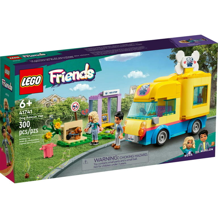 LEGO Friends Dog Rescue Van 41741 Building Toy - Mobile Rescue Center  Playset, Featuring Nova and Dr. Marlon Mini-Dolls, Dog Figure, and Toy Van,  Great Birthday Gift Idea for Kids Ages 6+ -