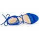 thumbnail image 4 of Sandalias de Tacón Alto con cordones Allegra K Talón Abierto Azul Profundo 36, 4 of 7