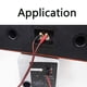 thumbnail image 5 of 2X Conector Banana A Cable de Altavoz RCA, Cable de Altavoz RCA Macho A Conectores Banana (2Banana) 4N OFC HiFi Cable de Altavoz 2M, 5 of 6