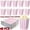 Pink, White, variant on 48 Pcs Pastel Pink Popcorn Boxes Small Large Pink and White Striped Paper Popcorn Bags Candy Containers for Birthday Party Favor Supplies(4 x 3 Inches, Small)