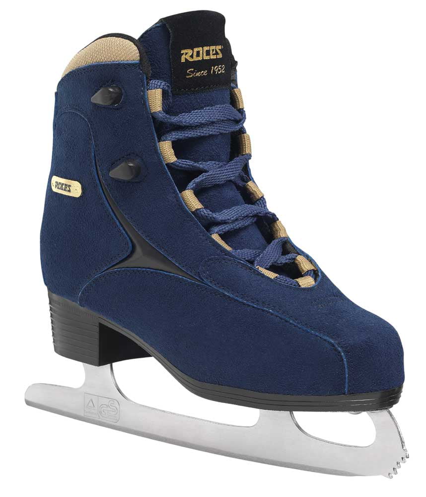 Roces Women's RSK 2 Figure Ice Skates Lace-Up Superior Italian White/Gray/Blue