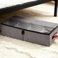 thumbnail image 6 of Foldable Under Bed Storage Bin - Clear Lid with Handles Main Function Shoe and Clothing Organizer ,Closet Bedroom Living Room Storage for Sneakers Boots High Heels Toys Clothes Space Saver, 6 of 10