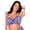 Amethyst Boho Tropical, variant on Women's Bra Sized Twist Front Bikini Top