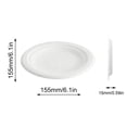 thumbnail image 3 of 6.1 " Paper Plates Small, Disposable Dessert Plates for Cakes, Eco- Friendly White Thick Paper Plates, Perfect for Party Wedding Birthday, Microwave-Safe Mini Round Paper Plates for Camping, Picnic, 3 of 6