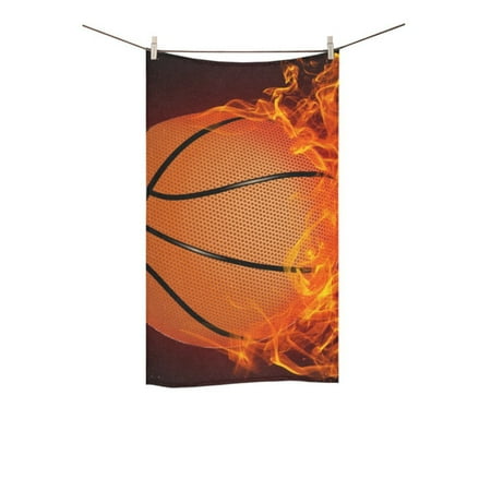 - MKHERT Basketball on Fire Bath Towel Hand Towel Shower Towel Washcloth 16x28 inch
