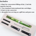 thumbnail image 4 of shiyou-USA Monza ID Fountain Pen with Ink Vials (Green) - Stub Nib, 4 of 4