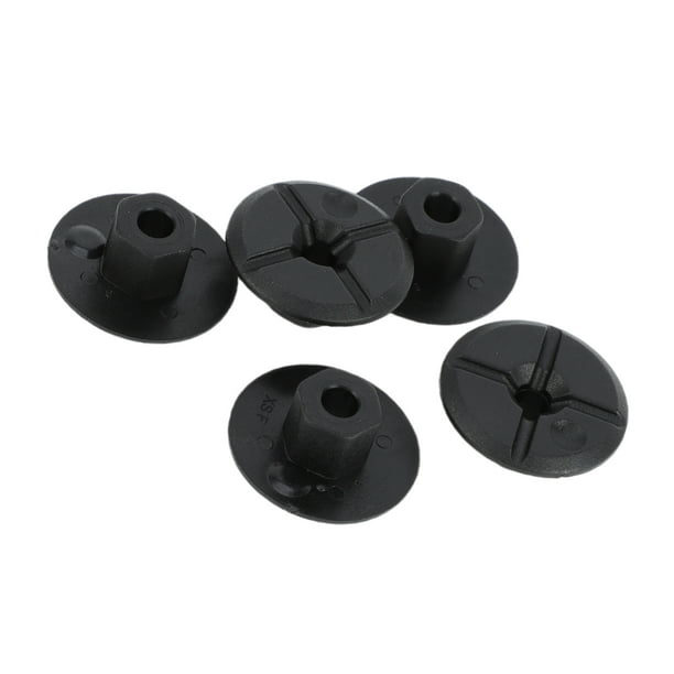 Tuerca de Escudo de Salpicadura del Arco de la Rueda del Guardabarros Frontal Unique Bargains No.2019900050 para Mercedes-Benz S350 Plástico Negro 5 Pcs