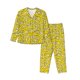 thumbnail image 1 of Balery Banana A Conjunto de Pijama con Estampado para Mujer, Conjunto de Dos Piezas con Manga Larga, Ropa de Dormir Suave con Bolsillos, Pijamas Cómodos-Medium, 1 of 7