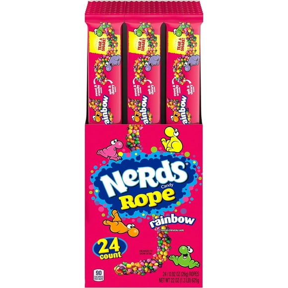 Nerds Rope Rainbow Candy, 26g (0.92oz) - Pack of 24
