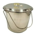 thumbnail image 5 of Stainless Steel Milk Pail Bucket with Lid & Handle, 5 of 10