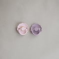 thumbnail image 4 of FRIGG Daisy Natural Rubber Pacifier 2-Pack, 0-6 Months, Baby Pink/Soft Lilac, 4 of 6