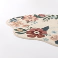 thumbnail image 5 of MeyJey Floral Hallway Runner, 2’x8’ Washable Runner Rug Non-Slip, Ultra-Thin Soft Stain Resistant Low-Pile Carpet for ‎Kitchen Laundry Bathroom Bedroom, Beige, 5 of 16
