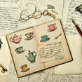 thumbnail image 5 of 1sheet Tea Coffee Cups Clear Stamps Afternoon Tea Theme Embossing Stamp Sheets Teapot Silicone Clear Stamps Seal Rubber, 5 of 9