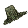 thumbnail image 4 of Red de camuflaje de bosque de 6,5 pies x 10 pies, 2 mx3 m, red de camuflaje del desierto para acampar, caza militar, tiro, observación ciega, ocultar decoraciones para fiestas, 4 of 5