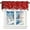 Style 1, variant on Christmas Window Valances Winter Snowflakes Valance Kitchen Curtains with Rod Pocket Merry Christmas Ball Ornaments Window Treatments Short Curtain Panels Decor 54" X 18"