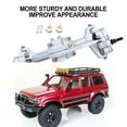 thumbnail image 3 of Xingzhi 2pcs 1/24 Aluminum Alloy Front Rear Axle For FCX18 FCX24 Crawler Complete RC Car Accessories Replacement Parts RC Upgrade Part Silver, 3 of 6