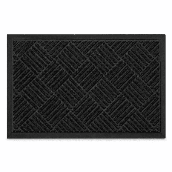 ICREOPRO Outdoor Mat, 35 x 23 in Indoor Outdoor Doormat, Heavy Duty Natural Rubber Backing Welcome Mat, Dirt Trapping Entryway Rug Floor Mat for Home Entrance