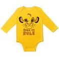 thumbnail image 2 of Disney Lion King Simba Timon Pumbaa 5 Pack Bodysuits Newborn to Infant, 2 of 5