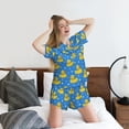 thumbnail image 5 of Kdxio Cute Yellow Rubber Ducks Print Pajamas Sets for Women Short-Sleeved Pjs with Lounge Shorts Two Piece Sleepwear S-4XL, 5 of 5