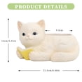 thumbnail image 3 of Gato de resina Escultura Arte Regalos de vacaciones Gatos de escritorio Macetas para estantería de oficina JShteea El nuevo, 3 of 9