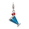 thumbnail image 5 of Auriga Fine Jewelry 925 Sterling Silver Enameled 3-D Blue Hawaii Charm Pendant for Women (L- 30mm, W- 14mm), 5 of 6