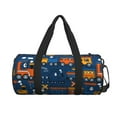 thumbnail image 2 of Gaeub Funny Steam Train Lightweight Travel Cylinder Bag Gym Tote Bag Sports Training Duffle Bag with Pockets and Straps, 2 of 8