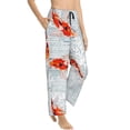 thumbnail image 2 of Daiia Koi Fish Corals,Spring Summer Women's Sleep Pant with Pockets and Drawstring,Pajama Pants-Small, 2 of 9