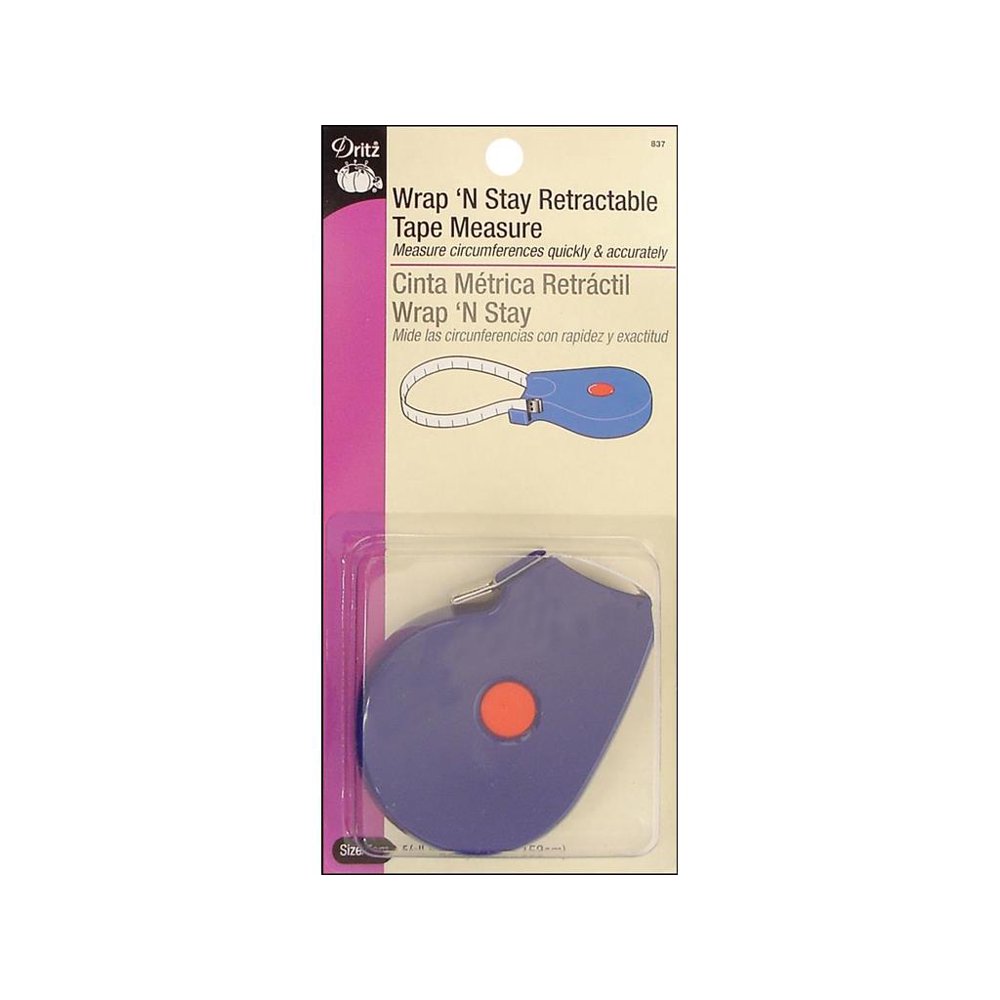 Dritz Tape Measure Wrap 'n Stay Retractable