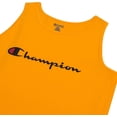 thumbnail image 2 of Champion Mens Big and Tall Swim Tank with Script Logo Gold/Gold 3X, 2 of 5