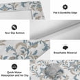 thumbnail image 6 of Blue Tan Flower Outdoor Rug for Patio/Deck/Porch, Non-Slip Large Area Rug 5 x 7 Ft, Abstract Vintage Ethnic Tribal Boho Indoor Outdoor Rugs Washable Area Rugs, Reversible Camping Rug Carpet Runner, 6 of 8
