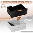 thumbnail image 5 of Ktaxon Fluted Nightstand with Charging Station, End Table Wooden Bedside Table Large Capacity Easy to Assemble, 5 of 10