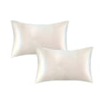 thumbnail image 2 of Satin Pillowcase Set Of 2 Queen Size 20x30 Inches Pillow Cases For Hair And Super Soft Pillow Covers With Closure Washable H, 2 of 6