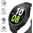 thumbnail image 5 of KOMI Case Compatible with Samsung Galaxy Watch 5 Galaxy Watch 4 44mm with Screen Protector, HD Tempered Glass Screen Protector Cover Overall Protective Cover, 2 Pack, 5 of 5