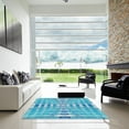 thumbnail image 7 of Ahgly Company Machine Washable Indoor Rectangle Transitional Blue Ivy Blue Area Rugs, 5' x 8', 7 of 7