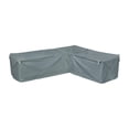 thumbnail image 1 of Classic Accessories Storigami Water-Resistant 104 Inch Easy Fold Patio Right-Facing Sectional Lounge Set Cover, Monument Grey, 1 of 8