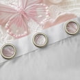 thumbnail image 4 of Erosebridal Kawaii Pink Butterfly Black Out Curtains,Romantic Flowers Curtains Pack of 2 (42x63 Each) For Girly, 4 of 7