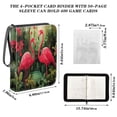 thumbnail image 3 of ALAZA Flamingo Tropical Rainforest Trading Card Binder 4 Pocket Cards Collection Album 400 Folder Holder, 3 of 6