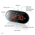thumbnail image 2 of GPX Dual Alarm Clock Radio with 1.2-In. Red LED Display, 2 of 12