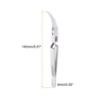 thumbnail image 2 of Unique Bargains Precision Reverse Ceramic Tweezer 5.51'x0.35' Curved Head Tip Heat Resistant Non Conductive Silver Tone, 2 of 6
