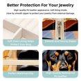 thumbnail image 3 of Sausage Whole Square Portable Jewelry Box Organizer for Rings, Earrings, Necklaces, Bracelets - Travel Must-Have for Girls and Women, 3 of 6