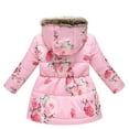 thumbnail image 3 of Tdoqot Girls Winter Coats With Hood- Casual Zip Up Long Sleeve Warm Quilted Jackets Pink Size 9-10 Years, 3 of 8