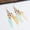 Light color, variant on Women Vintage Pattern Earrings Rice Beads Tassel Earrings Bohemian Earrings-Shrimp