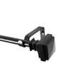 thumbnail image 4 of UTOPIA ALLEY Wall Mounted 5/8 Inch Curtain Rod - Curtain Rods For Windows 86 to 120 Inch, Adjustable Drapery Rods, Black Curtain Rods, Bedroom Curtain Rods, Tapestry Poles (Black 86"-120"), 4 of 10