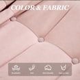 thumbnail image 5 of Homefun Lounge Chair with Ottoman,Modern Bean Bag Floor Chair with Non-Slip Base,Soft Chenille Reading Chair,No Assembly Required,Pink, 5 of 7