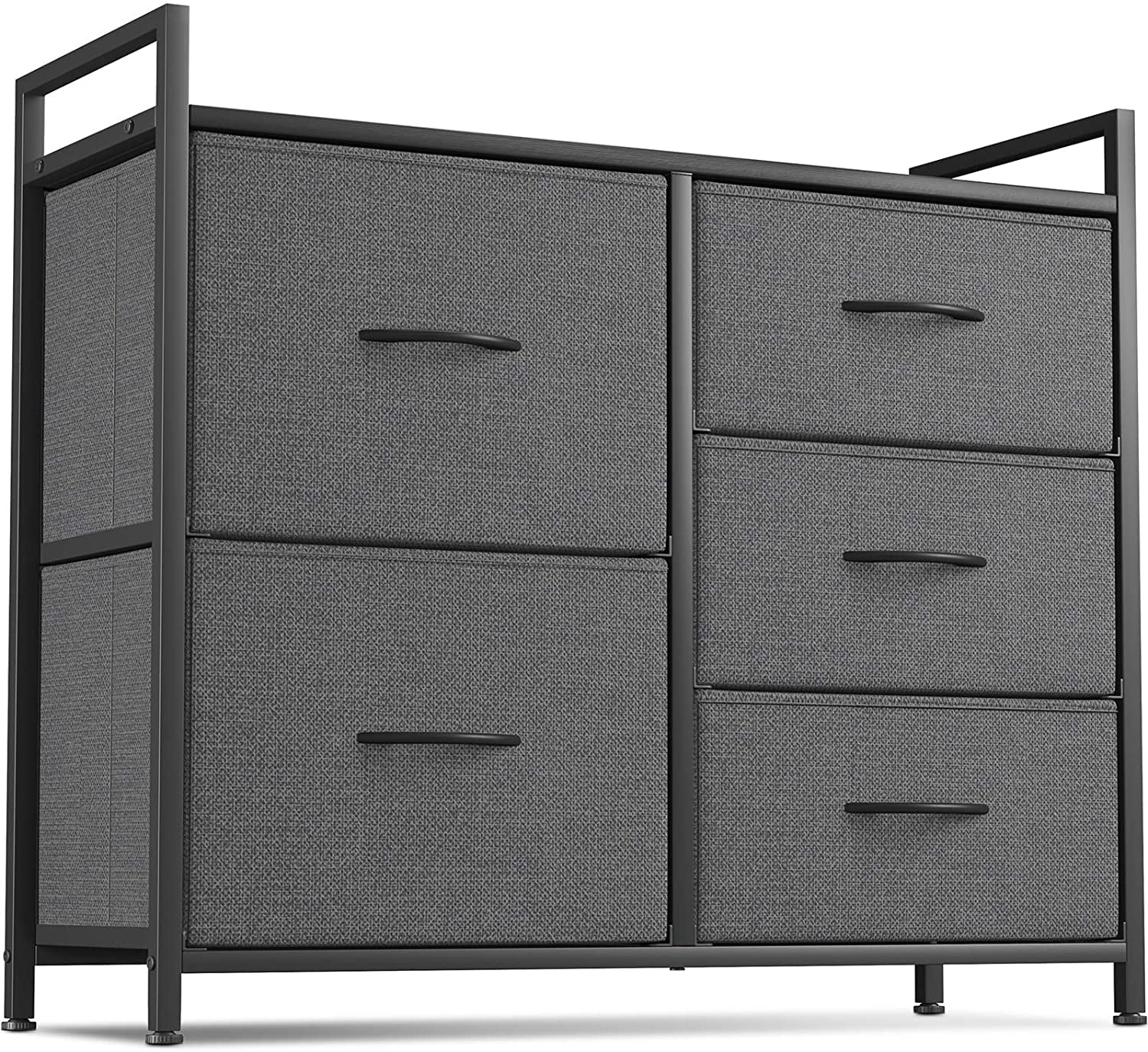 CubiCubi 5Drawer Fabric Storage Dresser, Chest of Drawers With Sturdy